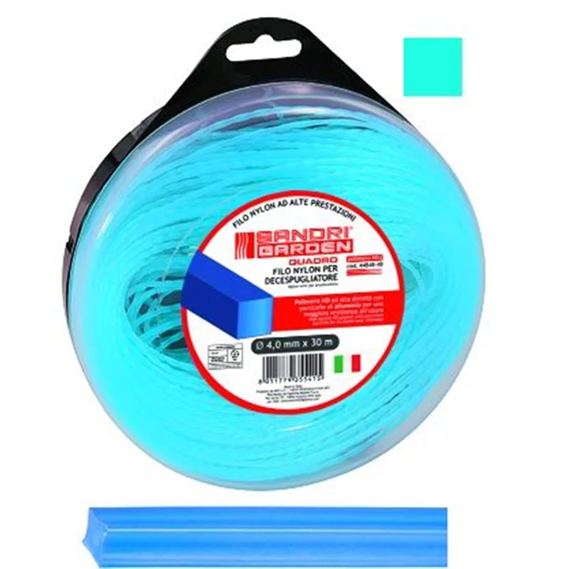 Filo in nylon per decespugliatore Alluminio-Q d.3.3mm 40 mtl.