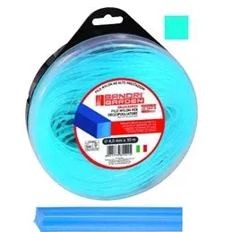 Filo in nylon per decespugliatore Alluminio-Q d.4.0mm 30 mtl.