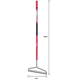 Rake with handle SG-R50 SandriGarden 16 teeth 168cm