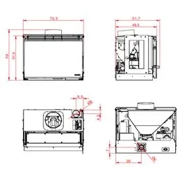 Palazzetti Ecofire A70S pellet fireplace insert