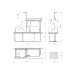 Barbecue Palazzetti ANTILLE 2 con FORNO