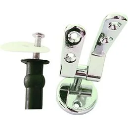 Chrome Expansion Toilet Seat Hinge - Set