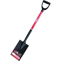 SANDRIGARDEN SG-B15Q square tip shovel with D-handle