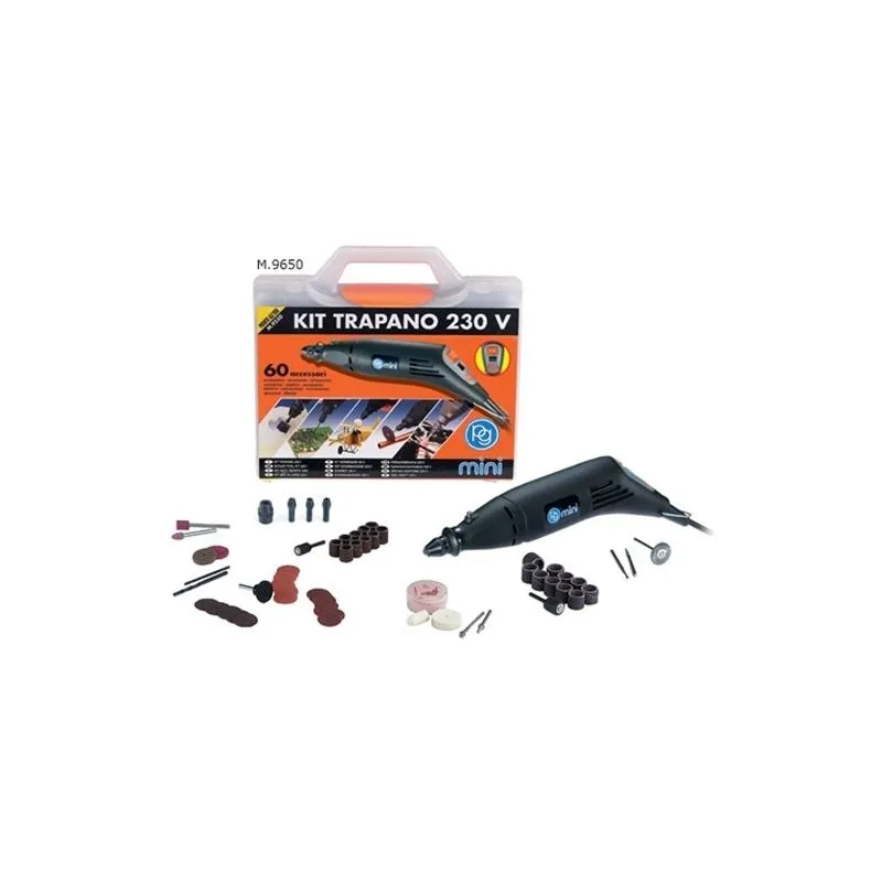Mini trapano di precisione M.9650 PG MINI 230V in KIT