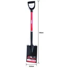 SANDRIGARDEN SG-B15Q square tip shovel with D-handle