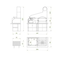 Barbecue Palazzetti MAXIME 2 GRILL con FORNO