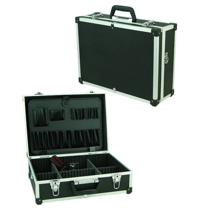 Valigetta elettricista Vigor BLACK in alluminio vuota 40545-05 Valigetta elettricista Vigor BLACK in alluminio vuota 40545-05