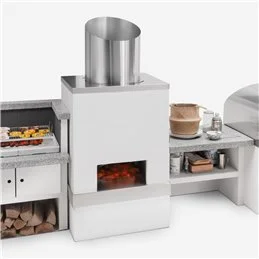 Modulo brucia legna in cemento per barbecue 803005760 Palazzetti