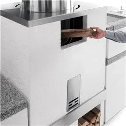 Concrete wood burning module for barbecue 803005760 Palazzetti