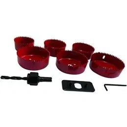 Carbon Steel Hole Saws Set 9 Pieces 51-86mm VIGOR 52472-10