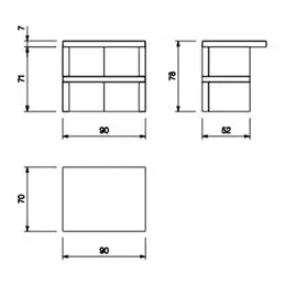 90cm concrete work module for Palazzetti barbecue