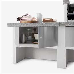 Modulo lavoro 90cm in cemento per barbecue Palazzetti