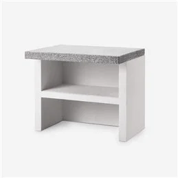Modulo lavoro 90cm in cemento per barbecue Palazzetti