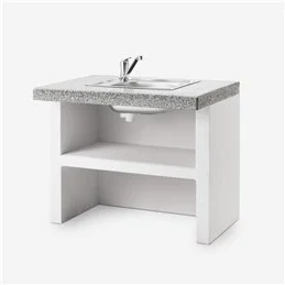 Modulo lavello 90cm in cemento per barbecue Palazzetti