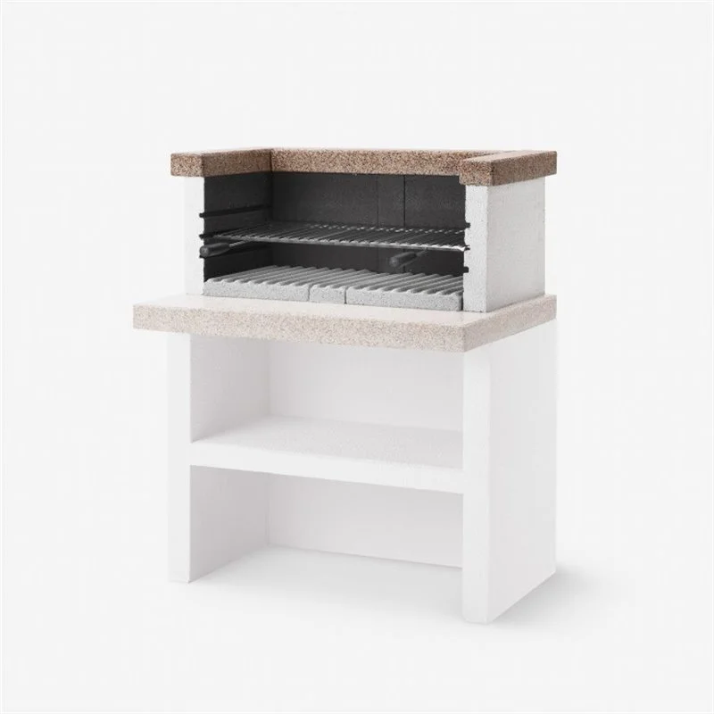 Single concrete countertop barbecue for Palazzetti barbecues