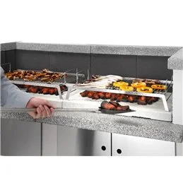 Double Concrete Countertop Barbecue for Palazzetti Barbecues