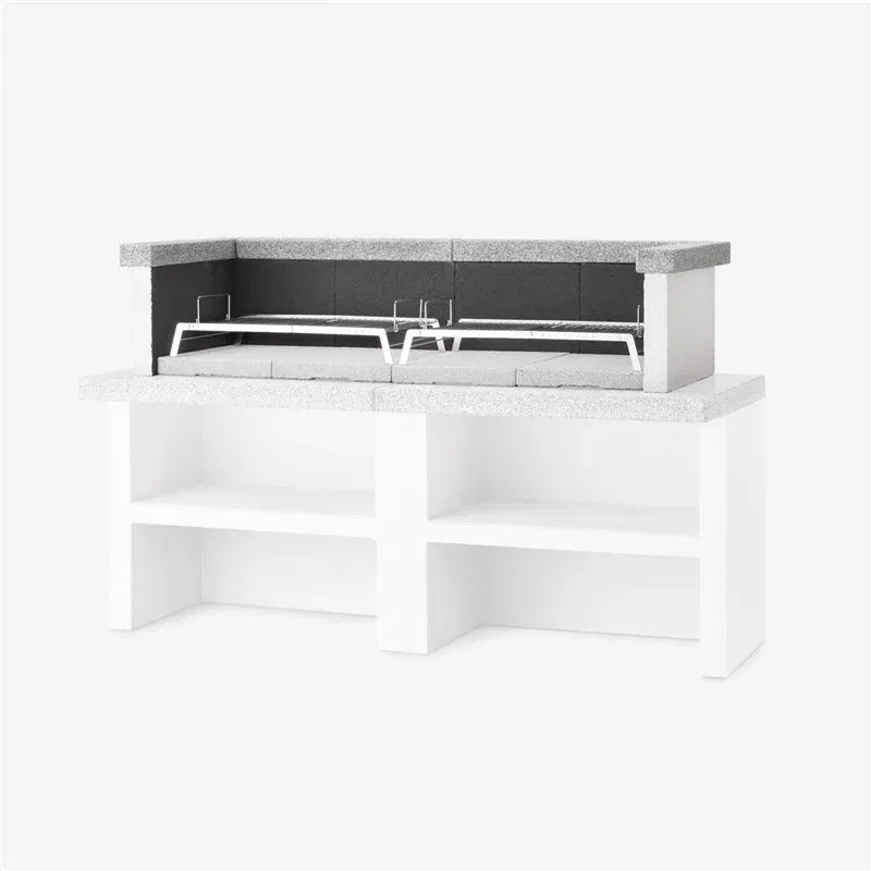 Double Concrete Countertop Barbecue for Palazzetti Barbecues