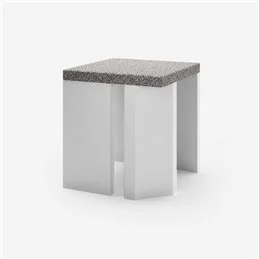 70cm concrete corner module for Palazzetti barbecue