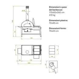 Barbecue Palazzetti ORESTE con FORNO