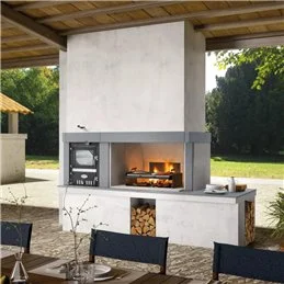 Patio fireplace Palazzetti LINOSA GRILL with OVEN