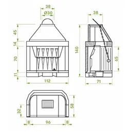 Focolare patio Palazzetti 96 G