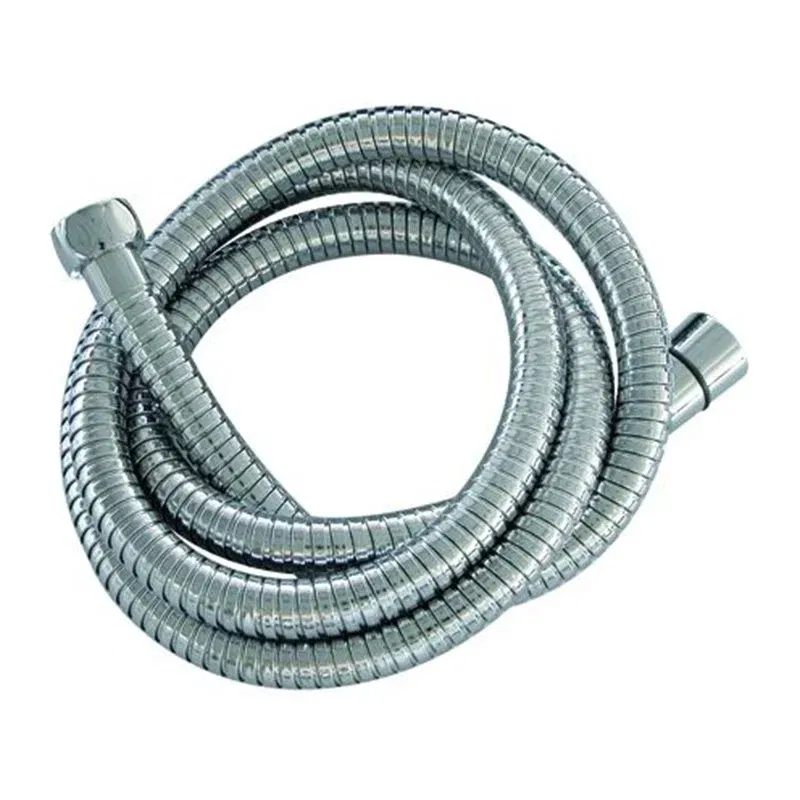 Shower hose in chromed brass