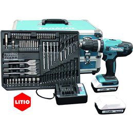 Makita HP488D008 Lithium 18V Drill Driver Suitcase