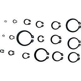 HU-FIRMA 04702-05 External Snap Ring Assortment 150 Pieces
