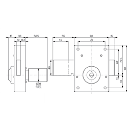 Lock Mottura 34.326 int.key. ext. key
