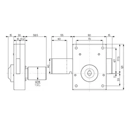 Lock Mottura 34.352 int. key