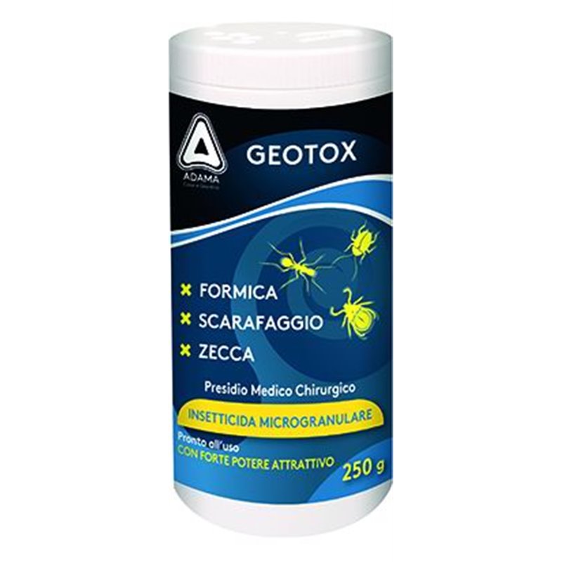 Insetticida in polvere contro blatte, formiche, cimici GEOTOX MICROGRANULO Adama 250gr