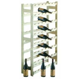 Wine cellar in wood bottle holder