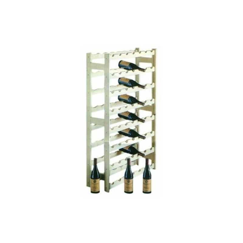 Wine cellar in wood bottle holder