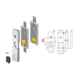 Protezione a chiave magnetica per serranda basculante DISEC