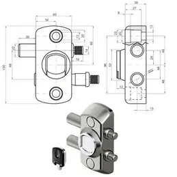 Protezione a chiave magnetica per garage e serrande DISEC