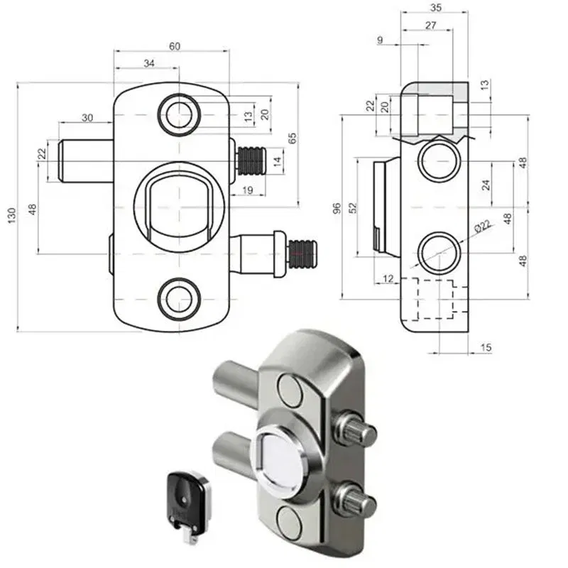 Magnetic key protection for garage and shutters DISEC MG710-Y