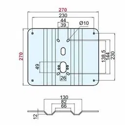 Reinforcement of corrugated plate for DISEC A2479 270x270