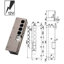 Mottura 94.081 electric striker plate - HIGH type