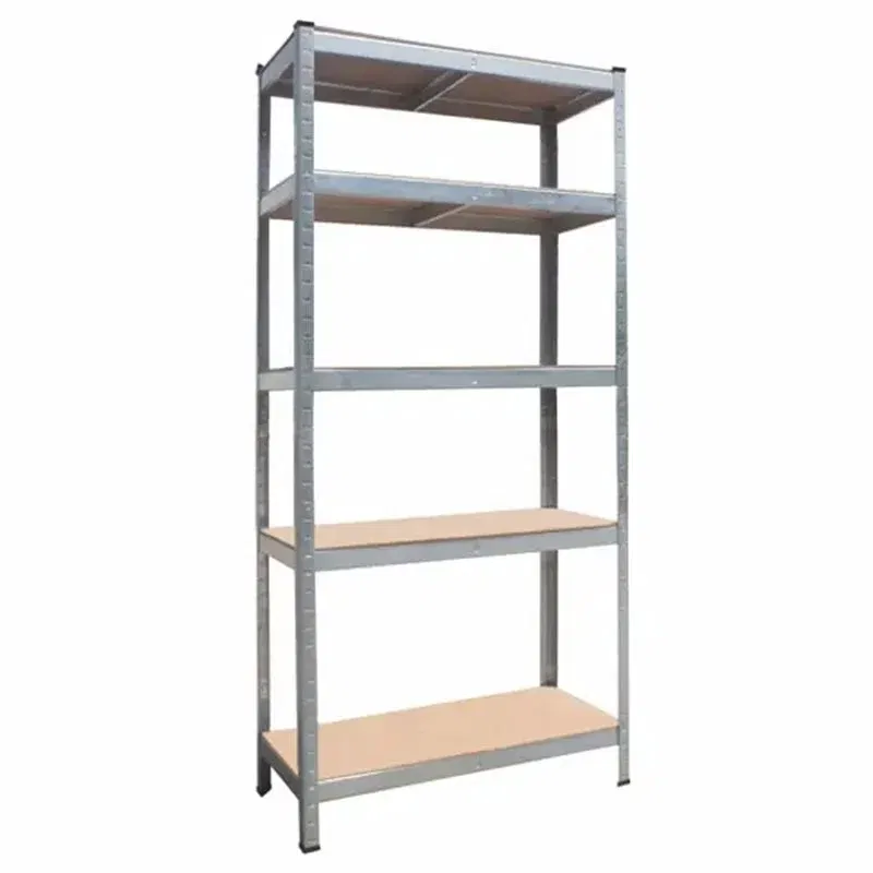 Scaffale metallico in kit ad incastro 5 piani in legno cm.90x40x180H 