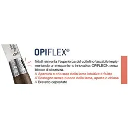 Coltello Opinel néo6 Opiflex Noce lama in acciaio Inox