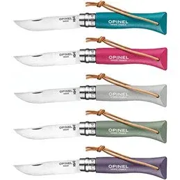 Coltello Opinel VRI Virobloc manico colorato con laccio lama