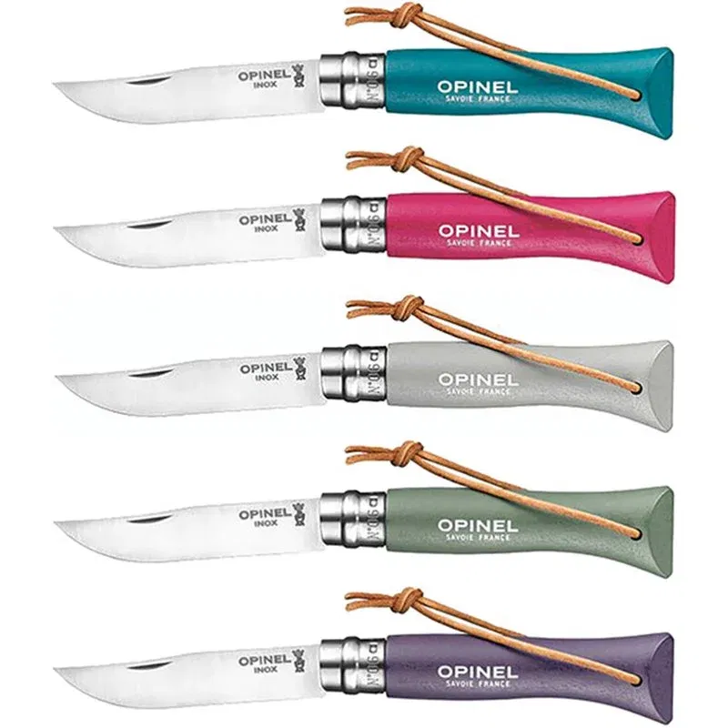 Coltello Opinel VRI Virobloc manico colorato con laccio lama