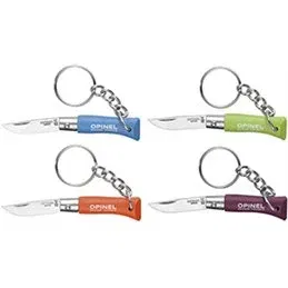 Keychain knife N.2 Opinel colored wooden handle