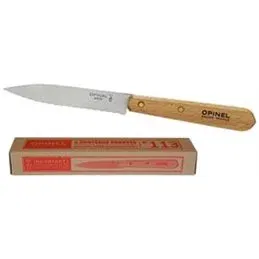 Coltello OPINEL 113 seghettato da cucina manico legno faggio