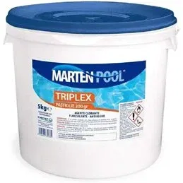 Cloro e alghicida TRIPLEX per piscine Kg.5