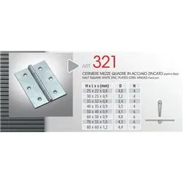 HINGES 321/ 70 HALF SQUARE