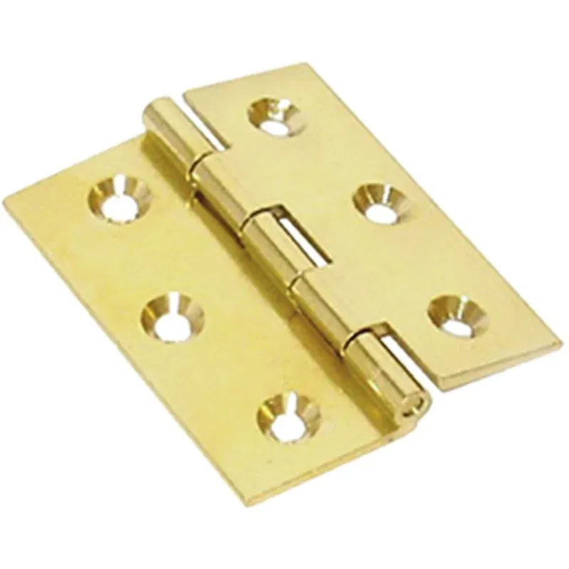 Cerniera in ottone tipo MEZZO CURVA per legno