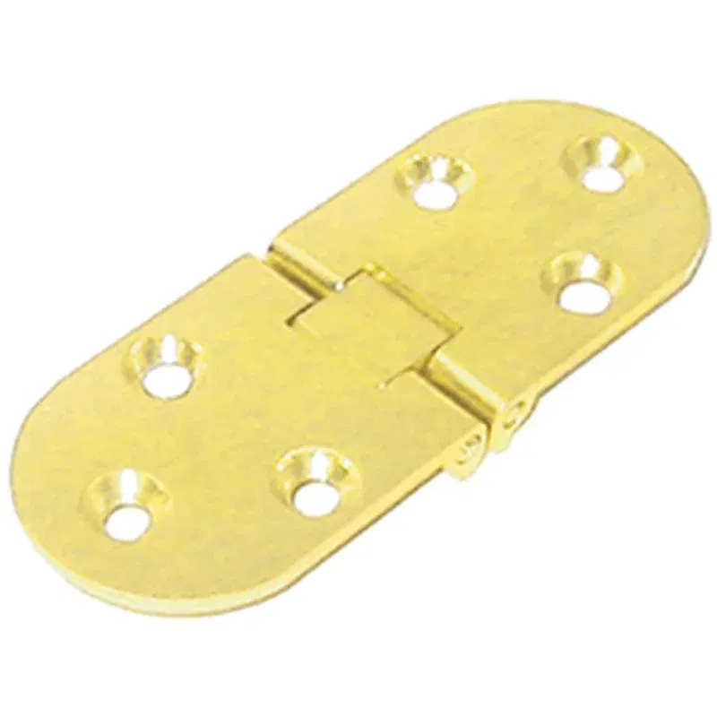 Brass hinge type BISCUIT 30X80 WITH STOP for wood