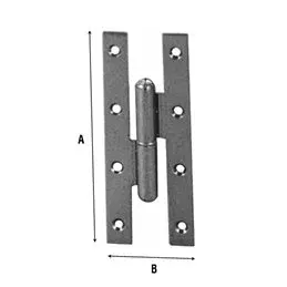 PAUMELLES type iron hinge for 80X50 doors