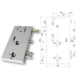 Mottura 89.F309/00Q triple 1/2g FERBONA armored door lock